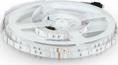 V-TAC Bandă LED Alimentare 12V RGB Lungime 5m și 30 LED-uri pe Metru SMD5050