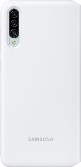 Samsung Buchen Sie Synthetisches Leder Weiß (Galaxy A30s)