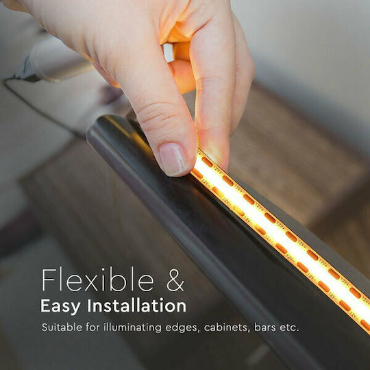 V-TAC LED Strip 24V Natural White Light 5m Type COB