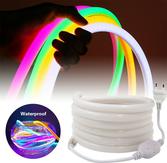 GloboStar Rezistent la apă Bandă LED 24V Roșu Lumină 1m Neon Flex