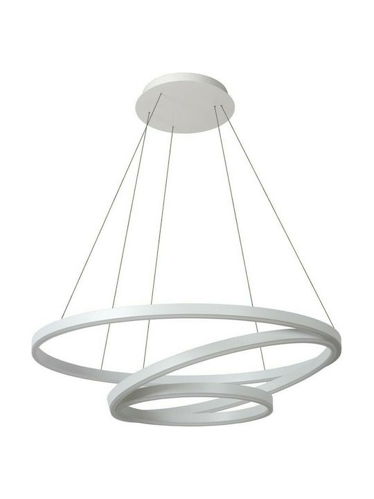 Lucide Lightning Triniti Pendant Light LED with Warm White Light White