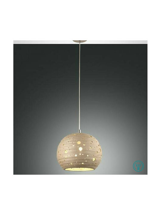 Fabas Luce Corvara Hängelampe Bronze mit Fassung E27 25cm.
