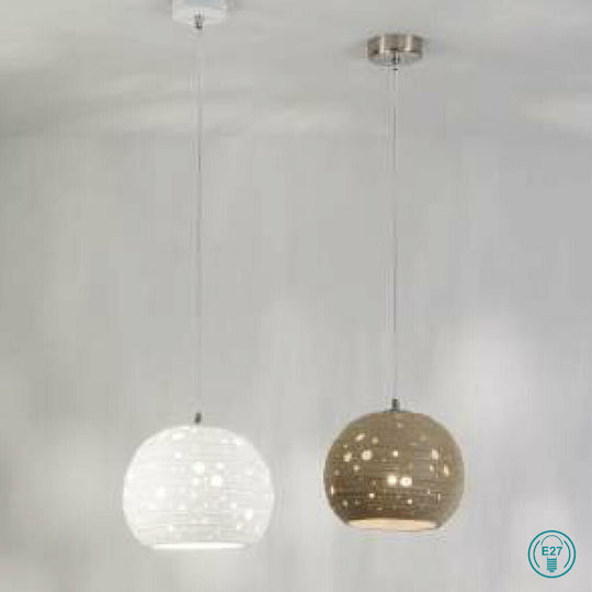 Fabas Luce Corvara Pendant Light Bronze with Socket E27 25cm
