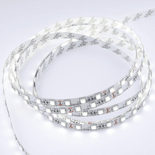 Atman Αδιάβροχη Ταινία LED 12V Φυσικό Λευκό Φως 5m Τύπου SMD3030