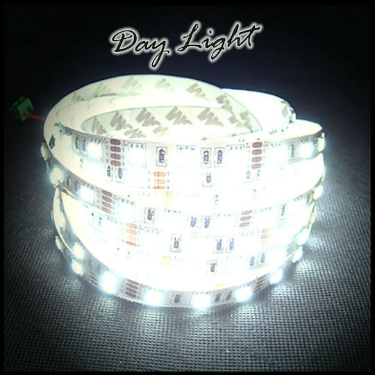 Atman Αδιάβροχη Ταινία LED 12V Θερμό Λευκό Φως 1m Τύπου SMD5050