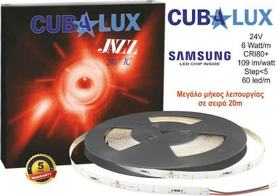 Cubalux LED Strip 24V Warm White Light 15m Type SMD2835