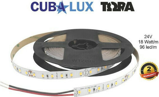 Cubalux Waterproof LED Strip TΩRA 24V Warm White Light 5m