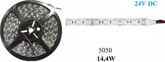 Atman Αδιάβροχη Ταινία LED 24V Φυσικό Λευκό Φως 5m Τύπου SMD5050