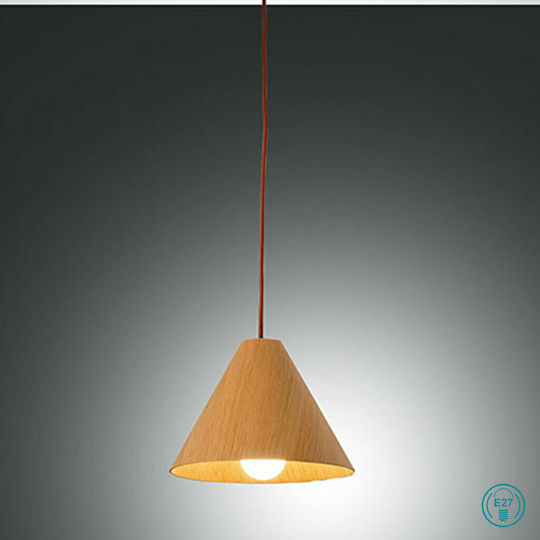 Fabas Luce Esino Pendant Light Brown with Socket E27 25cm
