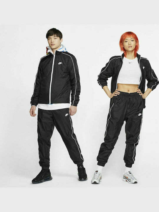 Sportswear Σετ Φόρμας με Λάστιχο Μαύρο
