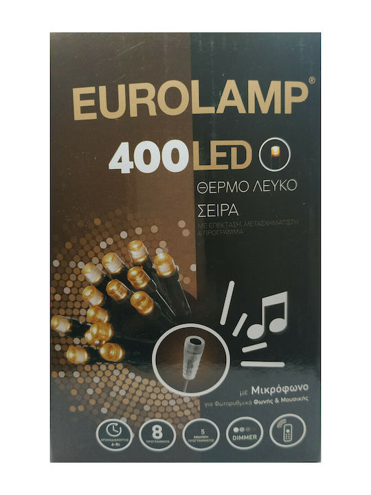400 Lichterketten LED 23.05m. Warmes Weiß in Zeichenfolge 1Stück