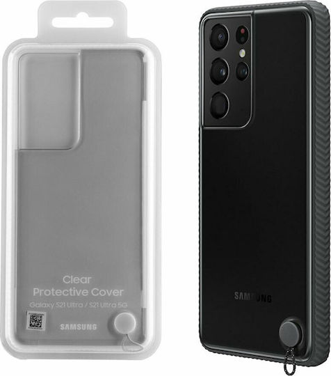 Samsung Clear Protective Back Cover Silicon 1.4mm Negru (Galaxy S21 Ultra 5G)