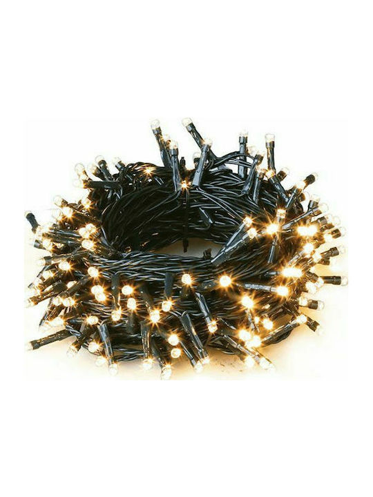 Programmable Christmas LED Light Warm White 25m Woox