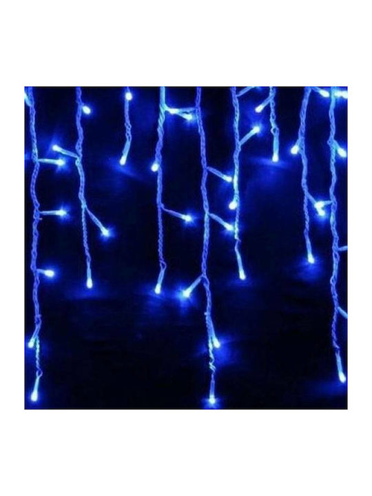 144 Λαμπάκια LED 3μ. x 60εκ. Μπλε τύπου Βροχή