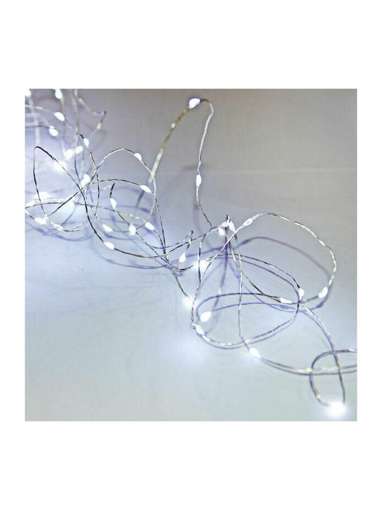 100 Λαμπάκια LED 12.4μ. Ψυχρό Λευκό σε Σειρά