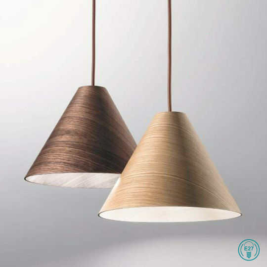 Fabas Luce Esino Pendant Light Brown with Socket E27 33cm