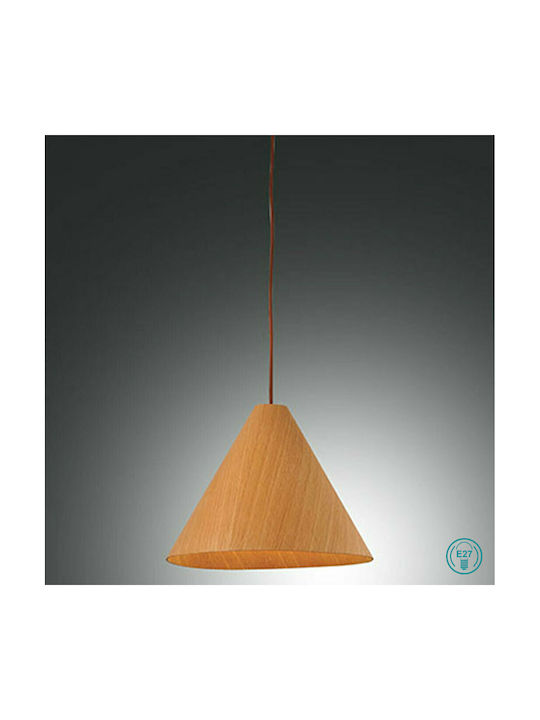Fabas Luce Esino Hängelampe Braun mit Fassung E27 33cm.