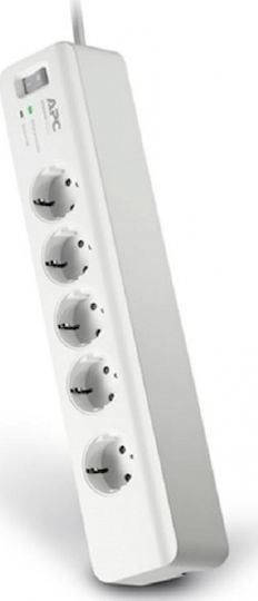 APC Power Strip with Surge Protection 6 Positions with Switch and Cable 2m