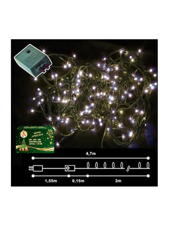 100 Λαμπάκια LED 4.7μ. Ψυχρό Λευκό σε Σειρά 100 Λαμπάκια LED 4.7μ. Ψυχρό Λευκό σε Σειρά