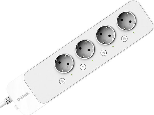 D-Link Smart Power Strip Smart Πολύπριζο 4 Θέσεων με Διακόπτη και Καλώδιο 1.5m