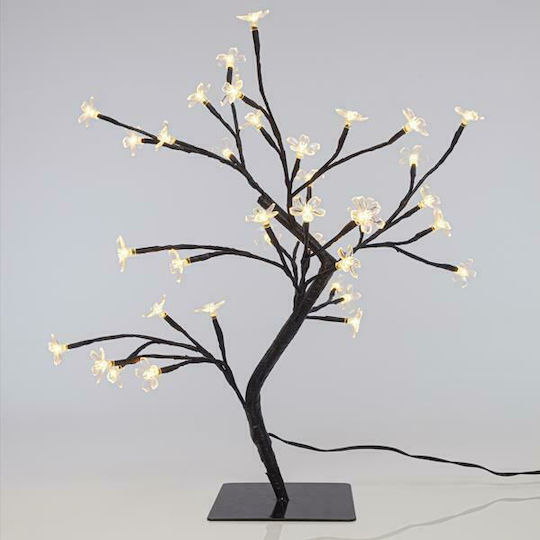 Christmas Decorative Illuminated Cherry Metal Tree Natural Appearance 42cm IP44 Electric Black
