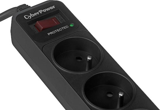 CyberPower Power Strip with Surge Protection 6 Positions with Switch and Cable 1.8m