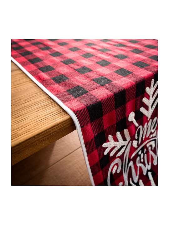 Gofis Home 564 Christmas Tablecloth Runner Fabric Red L160xW40xH40cm 1pcs