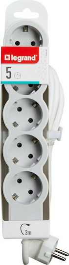 Legrand Power Strip 5 Positions with Cable 3m