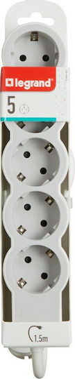 Legrand Power Strip 5 Positions with Cable 1.5m