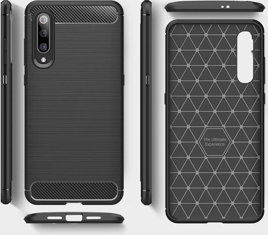 Hurtel Carbon Back Cover Σιλικόνης Μαύρο (Xiaomi Mi A3)