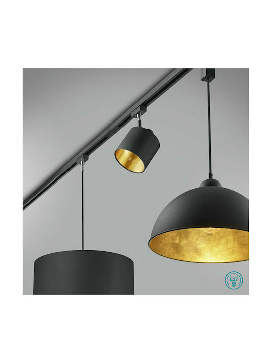 Trio Lighting Pendant Light Single-Light for Socket E27 Black