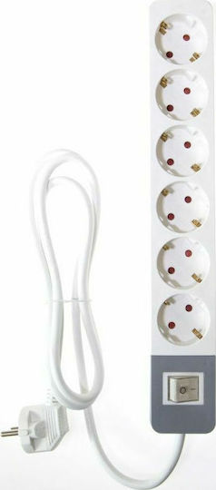 Osio Power Strip 6 Positions with Switch and Cable 1.5m