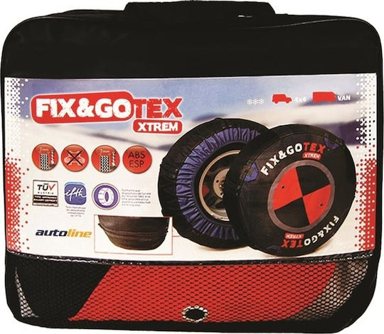 Fix&Go Tex Xtrem M1 Anti-slip Snow Socks 4x4 Car 2pcs