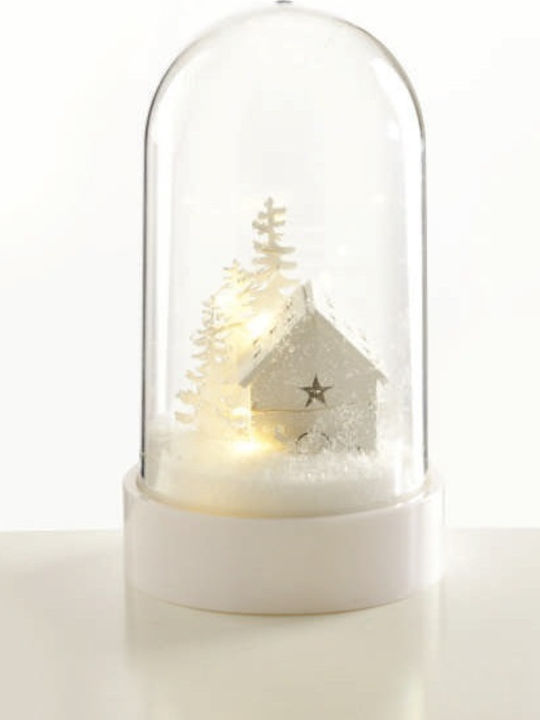 Aca Christmas Illuminated Decorative Jar Σπιτάκι 19x11x19cm