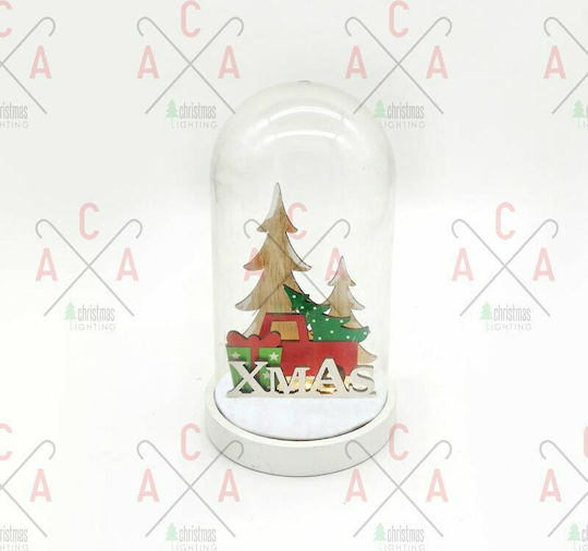 Christmas Illuminated Decorative Jar 19x11x19cm LED Plastic 11x19cm