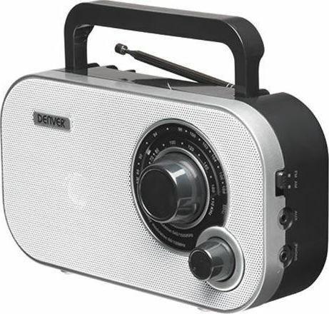 Denver TR-54 Retro Φορητό Ραδιόφωνο Ρεύματος / Μπαταρίας Λευκό