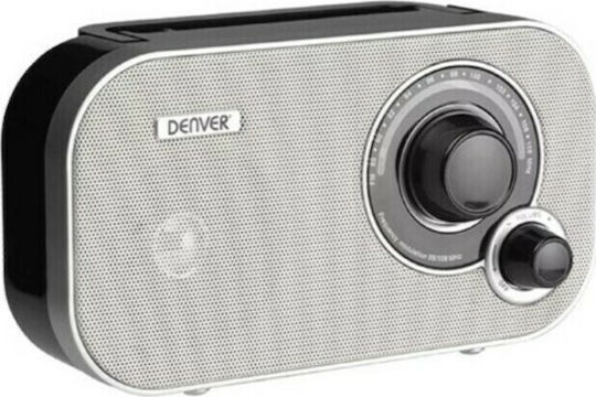 Denver TR-54 Retro Φορητό Ραδιόφωνο Ρεύματος / Μπαταρίας Λευκό