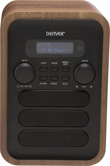 Denver DAB-48 Φορητό Ραδιόφωνο Ρεύματος DAB+ με Bluetooth Γκρι
