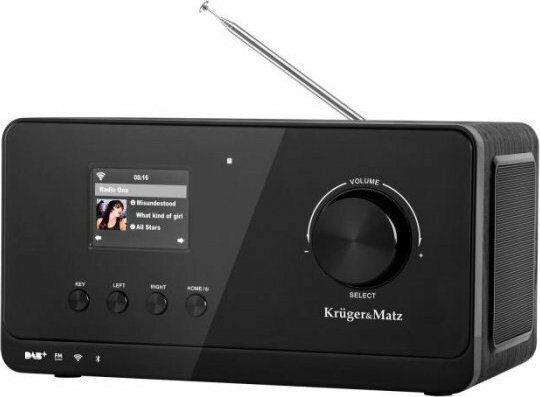 Kruger & Matz KM0816 Επιτραπέζιο Ραδιόφωνο Ρεύματος DAB+ με Bluetooth Μαύρο