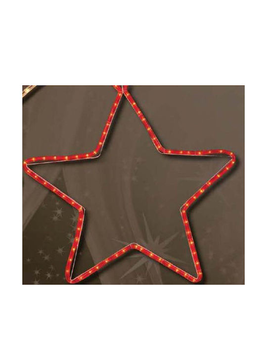 TnS Plastic Christmas Decorative Pendant Star Red