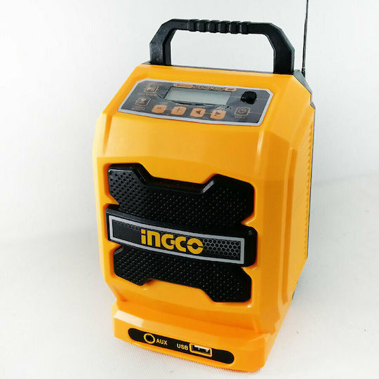 Ingco CJRLI2001 Cu baterie cu Bluetooth și USB Portocaliu