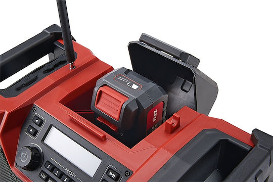 Flex RD 10.8 / 18. Solo Tabletop Radio Battery DAB+ with USB Red