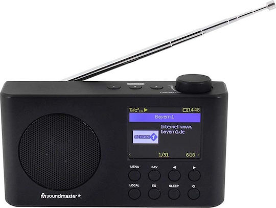 Soundmaster IR6500SW DAB cu Bluetooth și USB Negru