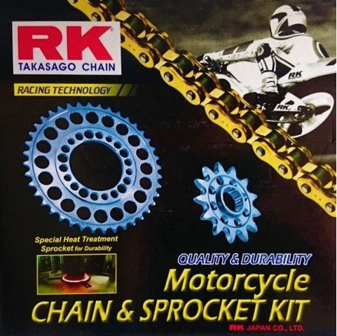 RK Комплект верига и зъбни колела за Modenas Кристар 125