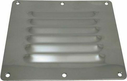 Eval Boat Stainless Steel Air Duct Louver 120x120mm SIlver