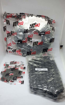 MHQ Chain & Sprocket Kit (14-35-420104L) for Honda ANF 125 Innova Injection / Innova 125