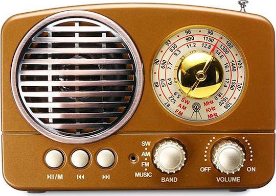 Meier M-161BT Retro cu Bluetooth Maro