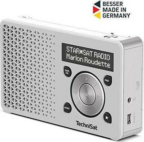Technisat Digitradio 1 Φορητό Ραδιόφωνο Επαναφορτιζόμενο DAB+ με USB Ασημί