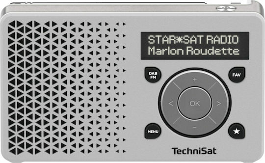 Technisat Digitradio 1 Φορητό Ραδιόφωνο Επαναφορτιζόμενο DAB+ με USB Ασημί