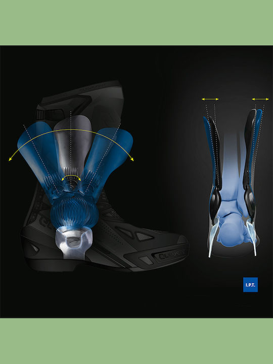 Eleveit RC Pro Ανδρικές Μπότες Μηχανής Μαύρες